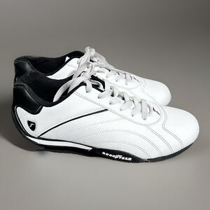 Goodyear ORI Men’s Racing Shoes White Black Driving Sneaker Motorsport Size 10